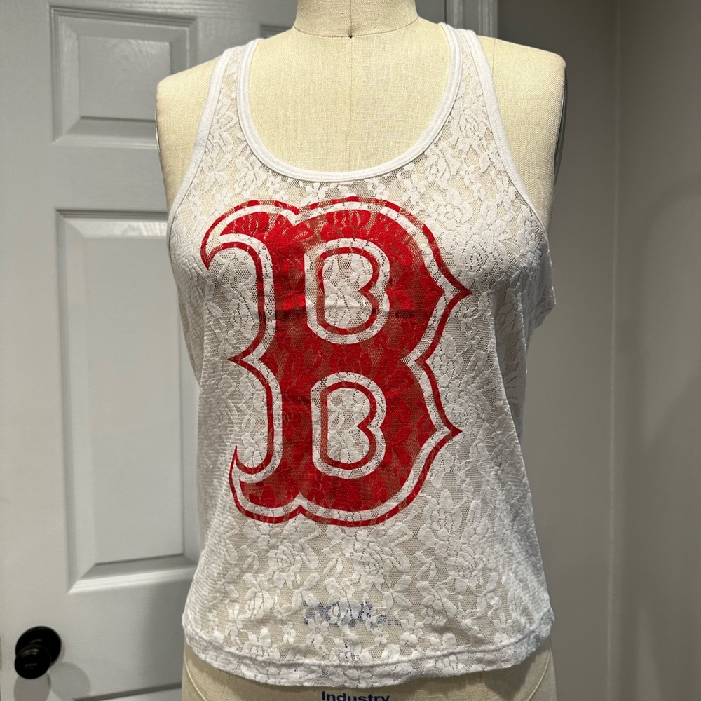 Boston Red Sox lace tank top, Brand PINK